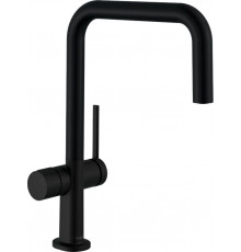 Смеситель Hansgrohe Talis M54 72807670 для кухонной мойки, матовый черный, однорычажный, высота излива 22 см