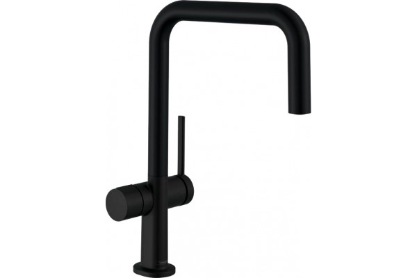 Смеситель Hansgrohe Talis M54 72807670 для кухонной мойки, матовый черный, однорычажный, высота излива 22 см
