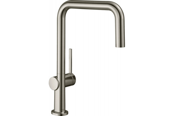 Смеситель Hansgrohe Talis M54 72806800 для кухонной мойки, сталь, однорычажный, высота излива 22 см