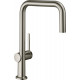 Смеситель Hansgrohe Talis M54 72806800 для кухонной мойки, сталь, однорычажный, высота излива 22 см