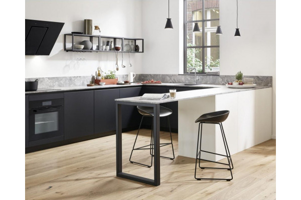 Смеситель Hansgrohe Talis M54 72806800 для кухонной мойки, сталь, однорычажный, высота излива 22 см