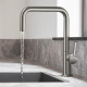 Смеситель Hansgrohe Talis M54 72806800 для кухонной мойки, сталь, однорычажный, высота излива 22 см