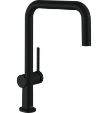Смеситель Hansgrohe Talis M54 72806670 для кухонной мойки, матовый черный, однорычажный, высота излива 22 см