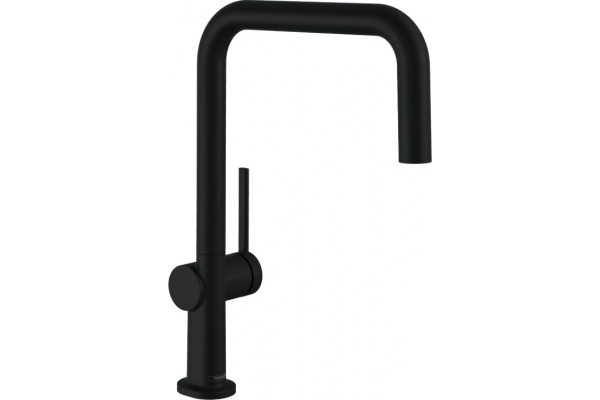 Смеситель Hansgrohe Talis M54 72806670 для кухонной мойки, матовый черный, однорычажный, высота излива 22 см