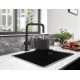 Смеситель Hansgrohe Talis M54 72806670 для кухонной мойки, матовый черный, однорычажный, высота излива 22 см