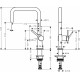 Смеситель Hansgrohe Talis M54 72806000 для кухонной мойки, хром, однорычажный, высота излива 22 см