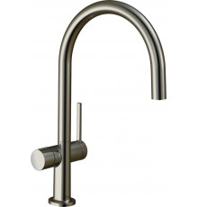 Смеситель Hansgrohe Talis M54 72805800 для кухонной мойки, сталь, однорычажный, высота излива 22.3 см