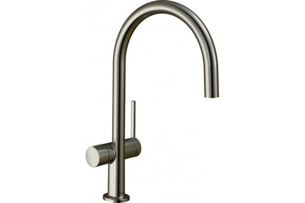 Смеситель Hansgrohe Talis M54 72805800 для кухонной мойки, сталь, однорычажный, высота излива 22.3 см