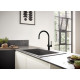 Смеситель Hansgrohe Talis M54 72805670 для кухонной мойки, матовый черный, однорычажный, высота излива 22.3 см