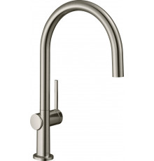 Смеситель Hansgrohe Talis M54 72804800 для кухонной мойки, сталь, однорычажный, высота излива 22.3 см