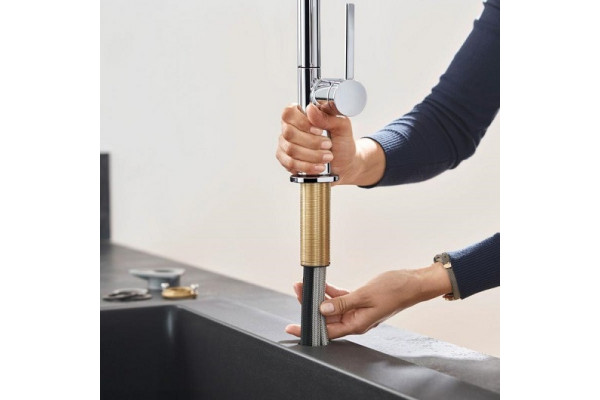 Смеситель Hansgrohe Talis M54 72804000 для кухонной мойки, хром, однорычажный, высота излива 22.3 см