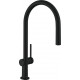 Смеситель Hansgrohe Talis M54 72803670 для кухонной мойки, матовый черный, однорычажный, высота излива 21 см
