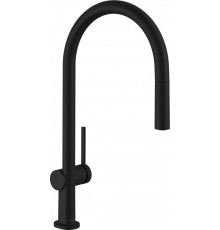 Смеситель Hansgrohe Talis M54 72802670 для кухонной мойки, матовый черный, однорычажный, высота излива 21 см