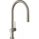Смеситель Hansgrohe Talis M54 72801800 для кухонной мойки, сталь, однорычажный, высота излива 21 см