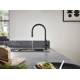 Смеситель Hansgrohe Talis M54 72801670 для кухонной мойки, матовый черный, однорычажный, высота излива 21 см