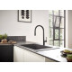 Смеситель Hansgrohe Talis M54 72801670 для кухонной мойки, матовый черный, однорычажный, высота излива 21 см
