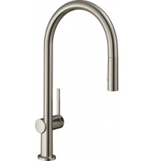 Смеситель Hansgrohe Talis M54 72800800 для кухонной мойки, сталь, однорычажный, высота излива 21 см