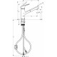 Смеситель Hansgrohe Focus M43 71842000 для кухонной мойки, хром, однорычажный, высота излива 15 см