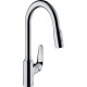 Смеситель Hansgrohe Focus M42 71820000 для кухонной мойки, хром, однорычажный, высота излива 21.9 см