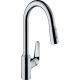 Смеситель Hansgrohe Focus M42 71820000 для кухонной мойки, хром, однорычажный, высота излива 21.9 см