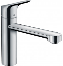 Смеситель Hansgrohe Focus M43 71816000 для кухонной мойки, хром, однорычажный, высота излива 12.2 см