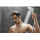 Душевая лейка Hansgrohe Rainfinity 130 26865000 хром штанга 25 см,  в современном стиле