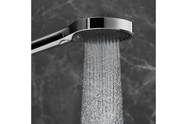 Душевая лейка Hansgrohe Rainfinity 130 26865000 хром штанга 25 см,  в современном стиле