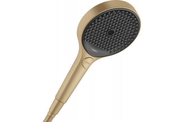 Душевая лейка Hansgrohe Rainfinity 130 26865140 шлифованная бронза штанга 25 см,  в современном стиле