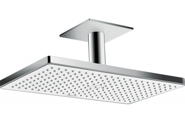 Верхний душ Hansgrohe Rainmaker Select 460 24002400 белый - хром штанга 16.4 см, размер 46.6 см