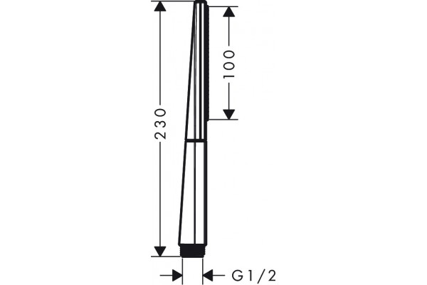 Душевая лейка Hansgrohe Rainfinity 100 26866700 матовый белый штанга 23 см,  в современном стиле