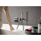 Душевая лейка Hansgrohe Rainfinity 100 26866670 матовый черный штанга 23 см,  в современном стиле