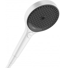 Душевая лейка Hansgrohe Rainfinity 130 26865700 матовый белый штанга 25 см,  в современном стиле