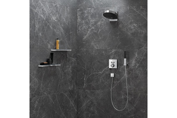Душевой гарнитур Hansgrohe Rainfinity 26857000 хром штанга 25.3 см, шланг пластиковый 125 см