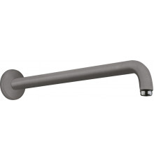 Кронштейн для верхнего душа Hansgrohe 27413340 шлифованный черный хром штанга 8 см,  в современном стиле