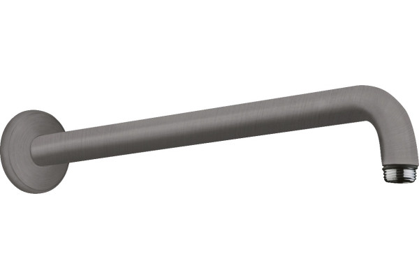 Кронштейн для верхнего душа Hansgrohe 27413340 шлифованный черный хром штанга 8 см,  в современном стиле