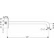 Кронштейн для верхнего душа Hansgrohe 27413340 шлифованный черный хром штанга 8 см,  в современном стиле