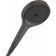 Душевая лейка Hansgrohe Rainfinity 130 26865340 шлифованный черный хром штанга 25 см,  в современном стиле