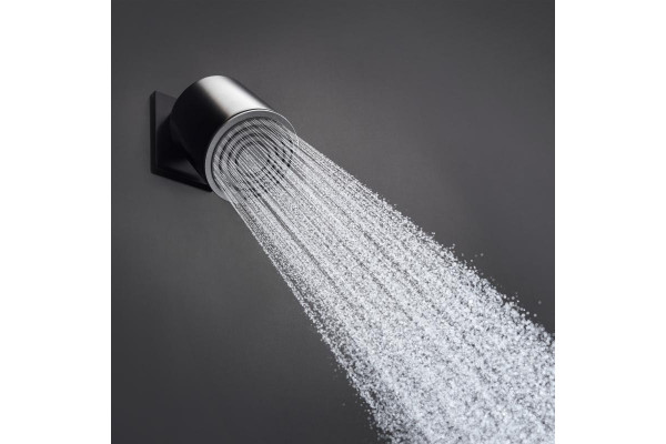 Верхний душ Hansgrohe Pulsify 105 1jet 24130670 матовый черный штанга 12.3 см, размер 10.5 см