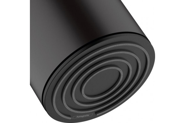 Верхний душ Hansgrohe Pulsify 105 1jet 24130670 матовый черный штанга 12.3 см, размер 10.5 см