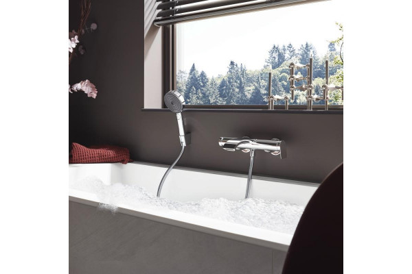 Душевая лейка Hansgrohe Pulsify Select 105 3jet 24101000 хром штанга 22.35 см,  в современном стиле
