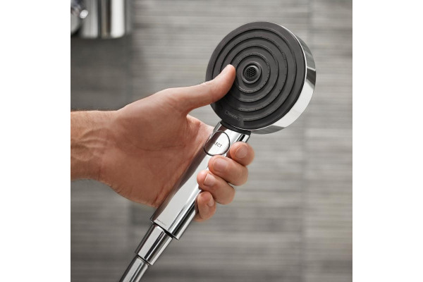 Душевая лейка Hansgrohe Pulsify Select 105 3jet 24101000 хром штанга 22.35 см,  в современном стиле