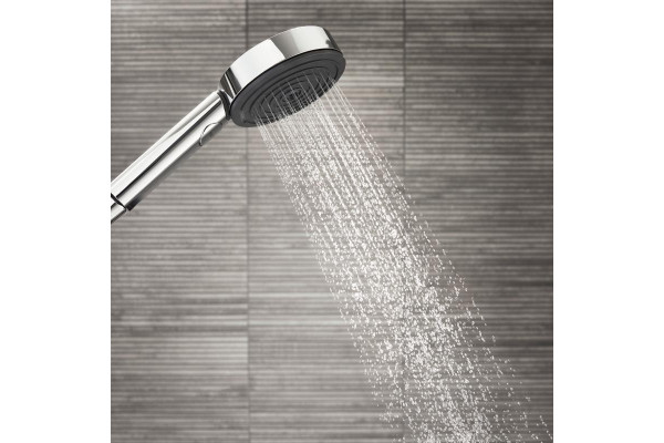 Душевая лейка Hansgrohe Pulsify Select 105 3jet 24101000 хром штанга 22.35 см,  в современном стиле