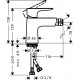 Смеситель Hansgrohe Talis E 71721000 для биде однорычажный, хром