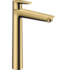 Смеситель Hansgrohe Talis E 71717990 для раковины, полированное золото, однорычажный, высота излива 23.4 см