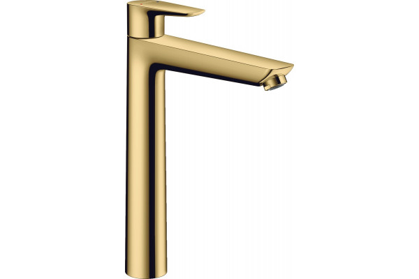 Смеситель Hansgrohe Talis E 71717990 для раковины, полированное золото, однорычажный, высота излива 23.4 см