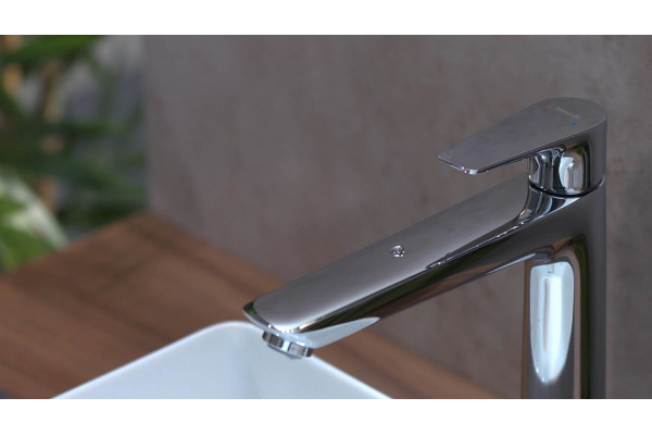 Смеситель Hansgrohe Talis E 71717000 для раковины, хром, однорычажный, высота излива 23.4 см