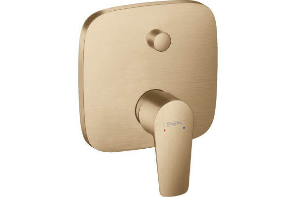Смеситель Hansgrohe Talis E 71474140 для ванны с душем, шлифованная бронза, однорычажный