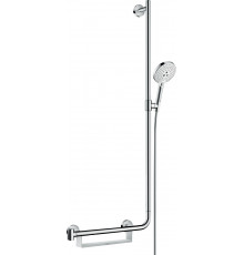 Душевой гарнитур Hansgrohe Raindance Select S 26326400 белый - хром штанга 120.95 см, шланг пластиковый 160 см