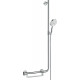 Душевой гарнитур Hansgrohe Raindance Select S 26326400 белый - хром штанга 120.95 см, шланг пластиковый 160 см