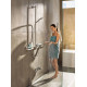 Душевой гарнитур Hansgrohe Raindance Select S 26326400 белый - хром штанга 120.95 см, шланг пластиковый 160 см